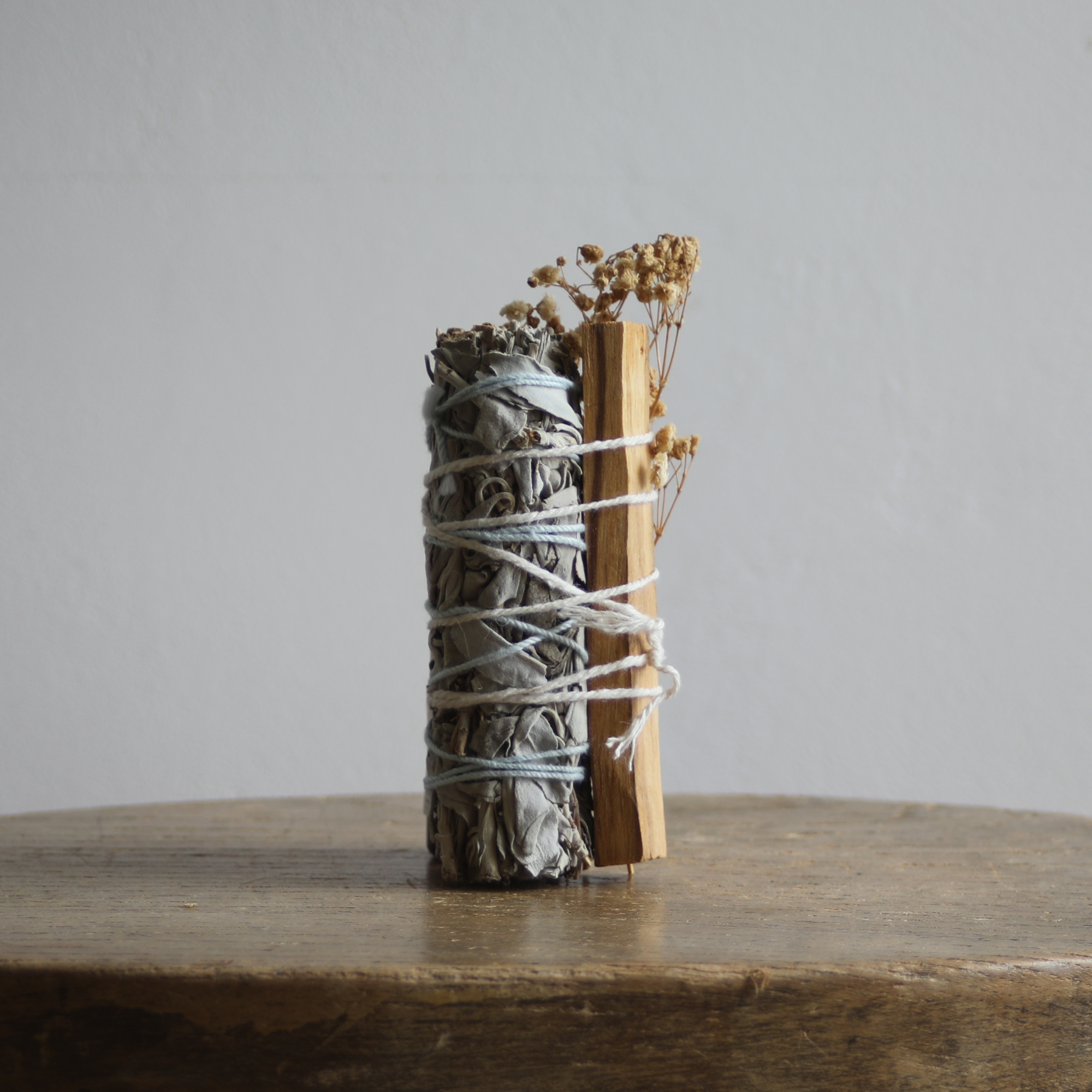 sage and palo santo - meditation smudge kit